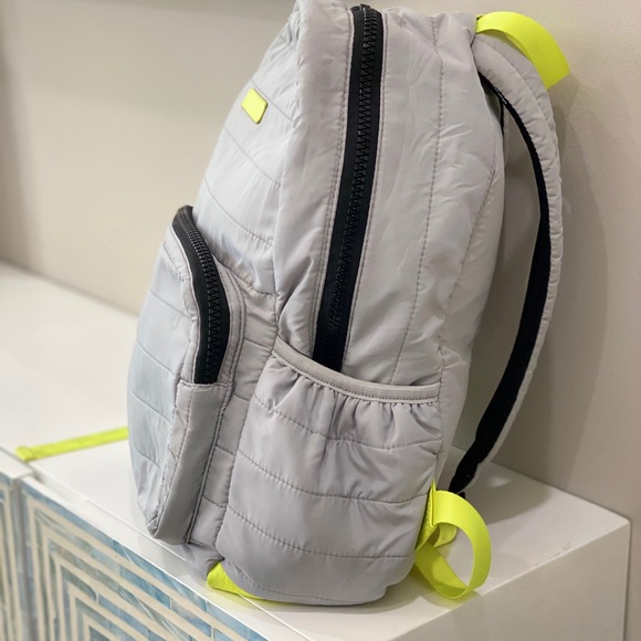 Gray/Neon Yellow Light School Backpack - Picture 3 of 7